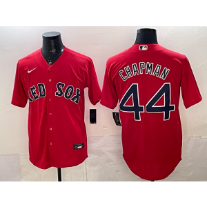 Boston Red Sox 44 Chapman Red Cool Base Men Jersey