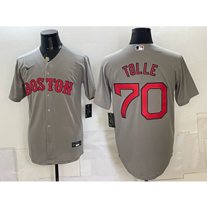 Boston Red Sox 70 Tolle Grey Men Jersey