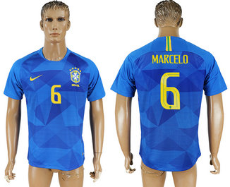 Brazil 6 MARCELO Away 2018 FIFA World Cup Thailand Soccer Jersey Brazil 6 MARCELO Away 2018 FIFA World Cup Thailand Soccer Jersey