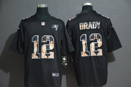 Buccaneers 12 Tom Brady Black Statue Of Liberty Limited Jersey Buccaneers 12 Tom Brady Black Statue Of Liberty Limited Jersey