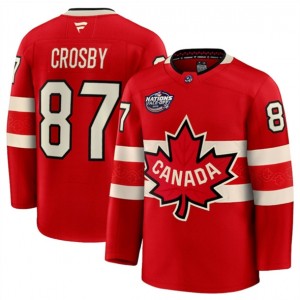 Canada 87 Sidney Crosby Red 2025 4 Nations Face-Off Premium Men Jersey