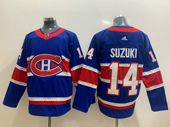 Canadiens 14 Nick Suzuki Blue 2020-21 Reverse Retro Adidas Jersey Canadiens 14 Nick Suzuki Blue 2020-21 Reverse Retro Adidas Jersey