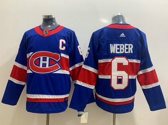 Canadiens 6 Shea Weber Blue 2020-21 Reverse Retro Adidas Jersey Canadiens 6 Shea Weber Blue 2020-21 Reverse Retro Adidas Jersey