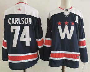 Capitals 74 John Carlson Navy 2020-21 Adidas Jersey Capitals 74 John Carlson Navy 2020-21 Adidas Jersey