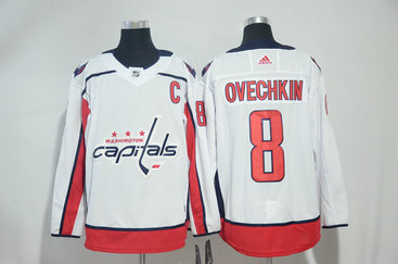 Capitals 8 Alexander Ovechkin White Adidas Jersey Capitals 8 Alexander Ovechkin White Adidas Jersey