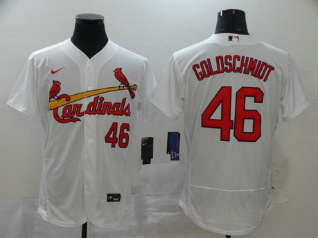 Cardinals 46 Paul Goldschmidt White 2020 Nike Flexbase Jersey Cardinals 46 Paul Goldschmidt White 2020 Nike Flexbase Jersey