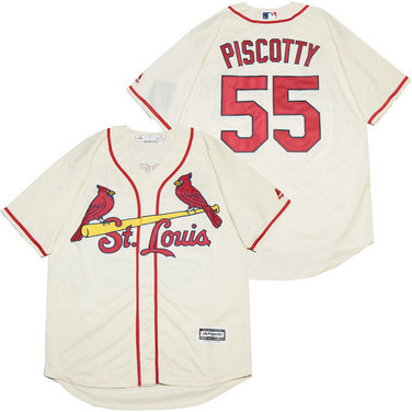 Cardinals 55 Stephen Piscotty Cream Cool Base Jersey Cardinals 55 Stephen Piscotty Cream Cool Base Jersey