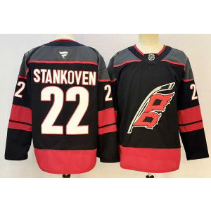 Carolina Hurricanes 22 Stankoven Black Men Jersey Carolina Hurricanes 22 Stankoven Black Men Jersey