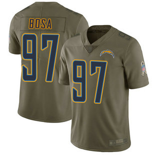 Chargers #97 Joey Bosa Olive Men's Stitched Football Limited 2017 Salute To Service Jersey Chargers #97 Joey Bosa Olive Men's Stitched Football Limited 2017 Salute To Service Jersey