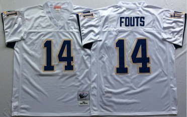 Chargers 14 Dan Fouts White M&N Throwback Jersey Chargers 14 Dan Fouts White M&N Throwback Jersey