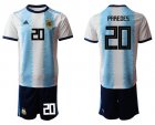 Cheap Argentina #20 Paredes Home Soccer Country Jersey Cheap Argentina #20 Paredes Home Soccer Country Jersey