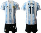 Cheap Men 2020-2021 Season National team Argentina home white 11 Soccer Jersey Cheap Men 2020-2021 Season National team Argentina home white 11 Soccer Jersey