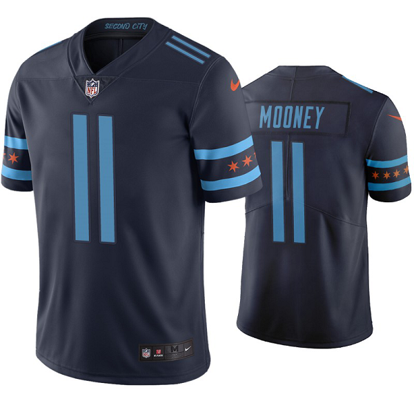 Chicago Bears #11 Darnell Mooney Vapor Limited Jersey City Edition Navy Chicago Bears #11 Darnell Mooney Vapor Limited Jersey City Edition Navy