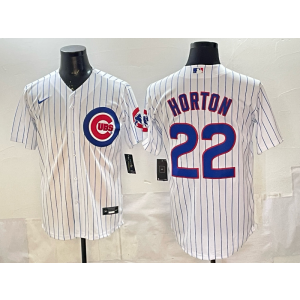Chicago Cubs 22 Horton White Cool Base Men Jersey Chicago Cubs 22 Horton White Cool Base Men Jersey