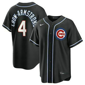 Chicago Cubs 4 Pete Crow-Armstrong 2026 Black Out Cool Base Men Jersey Chicago Cubs 4 Pete Crow-Armstrong 2026 Black Out Cool Base Men Jersey