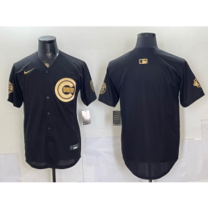 Chicago Cubs Black Gold Cool Base Men Jersey with 150th Patch Chicago Cubs Black Gold Cool Base Men Jersey with 150th Patch