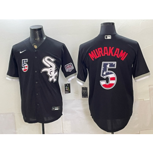 Chicago White Sox 5 Murakami Black USA 250 Fourth of July Men Jersey Chicago White Sox 5 Murakami Black USA 250 Fourth of July Men Jersey