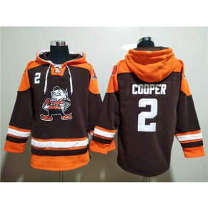 Cleveland Browns 2 Cooper Brown Lace-Up Pullover Hoodie Cleveland Browns 2 Cooper Brown Lace-Up Pullover Hoodie