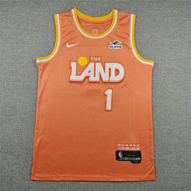 Cleveland Cavaliers 1 James Harden Orange Men Jersey Cleveland Cavaliers 1 James Harden Orange Men Jersey