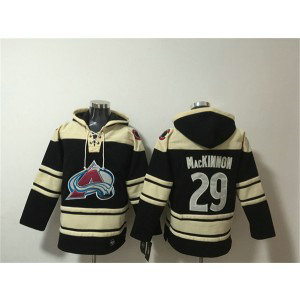 Colorado Avalanche 29 Nathan MacKinnon Black All Stitched Sweatshirt Hoodie Colorado Avalanche 29 Nathan MacKinnon Black All Stitched Sweatshirt Hoodie