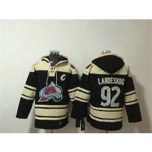 Colorado Avalanche 92 Gabriel Landeskog Black All Stitched Sweatshirt Hoodie Colorado Avalanche 92 Gabriel Landeskog Black All Stitched Sweatshirt Hoodie