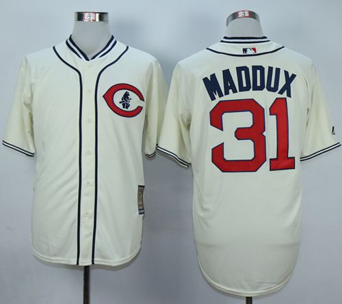 Cubs #31 Greg Maddux Cream 1929 Turn Back The Clock Stitched MLB Jersey Cubs #31 Greg Maddux Cream 1929 Turn Back The Clock Stitched MLB Jersey