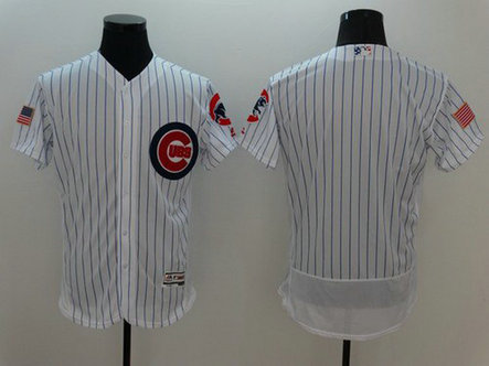 Cubs Blank White Fashion Stars & Stripes Flexbase Jersey Cubs Blank White Fashion Stars & Stripes Flexbase Jersey