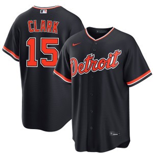 Detroit Tigers 15 Max Clark Black Men Jersey
