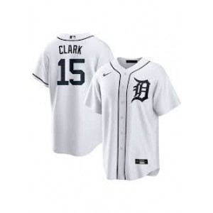 Detroit Tigers 15 Max Clark White Men Jersey