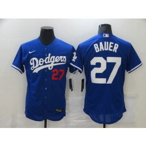 Dodgers 27 Trevor Bauer Royal blue Nike FlexBase Jersey Dodgers 27 Trevor Bauer Royal blue Nike FlexBase Jersey