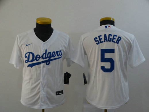 Dodgers 5 Corey Seager White Women 2020 Nike Cool Base Jersey Dodgers 5 Corey Seager White Women 2020 Nike Cool Base Jersey
