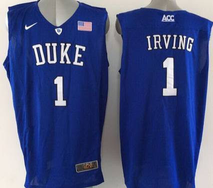 Duke Blue Devils #1 Kyrie Irving Blue Jersey Duke Blue Devils #1 Kyrie Irving Blue Jersey