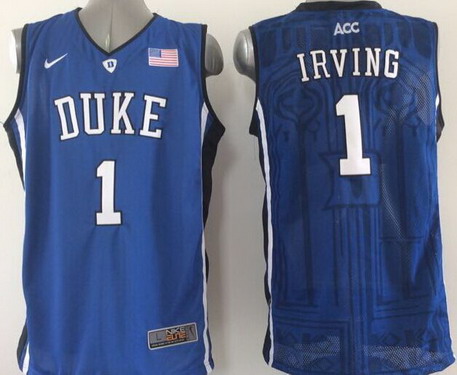 Duke Blue Devils #1 Kyrie Irving Blue Jersey Duke Blue Devils #1 Kyrie Irving Blue Jersey