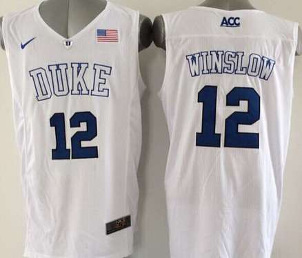 Duke Blue Devils #12 Justise Winslow 2015 White Jersey Duke Blue Devils #12 Justise Winslow 2015 White Jersey