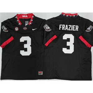 Georgia Bulldogs 3 Nate Frazier Black F.U.S.E. Vapor Limited Men Jersey