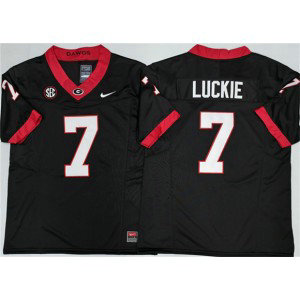 Georgia Bulldogs 7 Lawson Luckie Black 2025 F.U.S.E. Vapor Limited Men Jersey