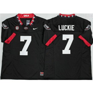 Georgia Bulldogs 7 Lawson Luckie Black F.U.S.E. Vapor Limited Men Jersey