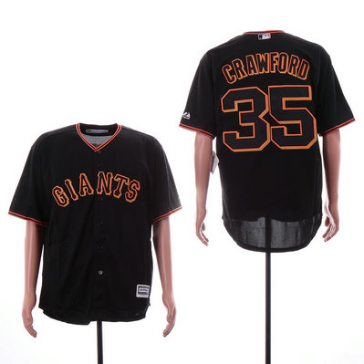 Giants 35 Brandon Carwford Black Cool Base Jersey Giants 35 Brandon Carwford Black Cool Base Jersey