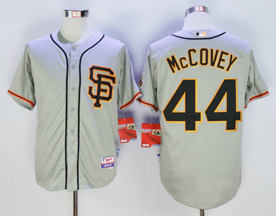 Giants 44 Willie McCovey Grey Cool Base Jersey Giants 44 Willie McCovey Grey Cool Base Jersey