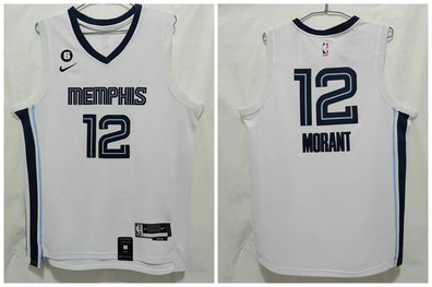 Grizzlies 12 Ja Morant White Nike 2022-23 City Edition Swingman Jersey