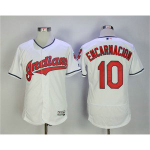 Indians 10 Edwin Encarnacion White Flexbase Men Jersey Indians 10 Edwin Encarnacion White Flexbase Men Jersey