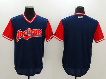Indians Majestic Navy 2017 Players Weekend Team Nickname Jersey Indians Majestic Navy 2017 Players Weekend Team Nickname Jersey