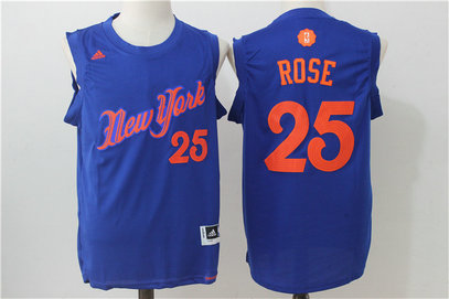 Knicks 25 Derrick Rose Royal 2016 Christmas Day Swingman Jersey Knicks 25 Derrick Rose Royal 2016 Christmas Day Swingman Jersey