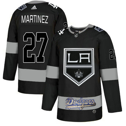 LA Kings With Dodgers 27 Alec Martinez Black Adidas Jersey LA Kings With Dodgers 27 Alec Martinez Black Adidas Jersey