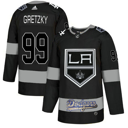 LA Kings With Dodgers 99 Wayne Gretzky Black Adidas Jersey LA Kings With Dodgers 99 Wayne Gretzky Black Adidas Jersey