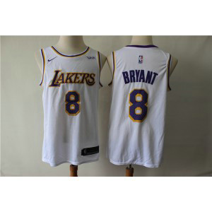 Lakers 8 Kobe Bryant White Nike Swingman Men Jersey Lakers 8 Kobe Bryant White Nike Swingman Men Jersey