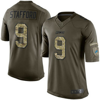 Lions #9 Matthew Stafford Green Men's Stitched Football Limited