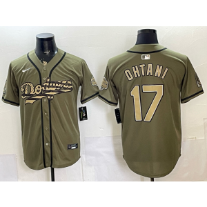 Los Angeles Dodgers 17 Ohtani Salute to Service Cool Base Men Jersey 1 Los Angeles Dodgers 17 Ohtani Salute to Service Cool Base Men Jersey 1