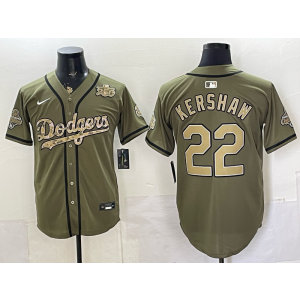Los Angeles Dodgers 22 Kershaw Salute to Service 250th & Champion Cool Base Men Jersey Los Angeles Dodgers 22 Kershaw Salute to Service 250th & Champion Cool Base Men Jersey