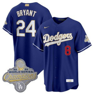Los Angeles Dodgers 24 Kobe Bryant Royal 2026 Gold Champion Cool Base Men Jersey Los Angeles Dodgers 24 Kobe Bryant Royal 2026 Gold Champion Cool Base Men Jersey